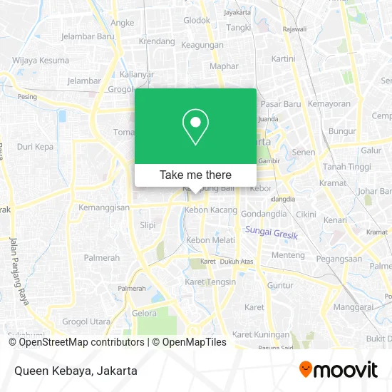 Queen Kebaya map