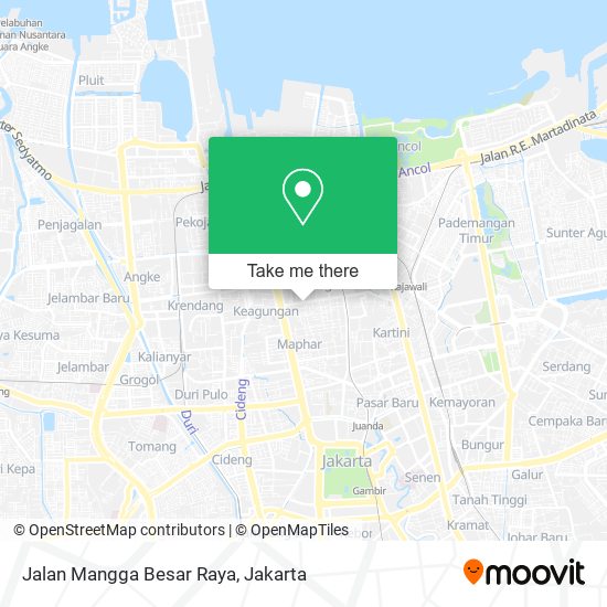 Jalan Mangga Besar Raya map