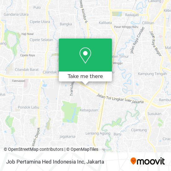 Job Pertamina Hed Indonesia Inc map