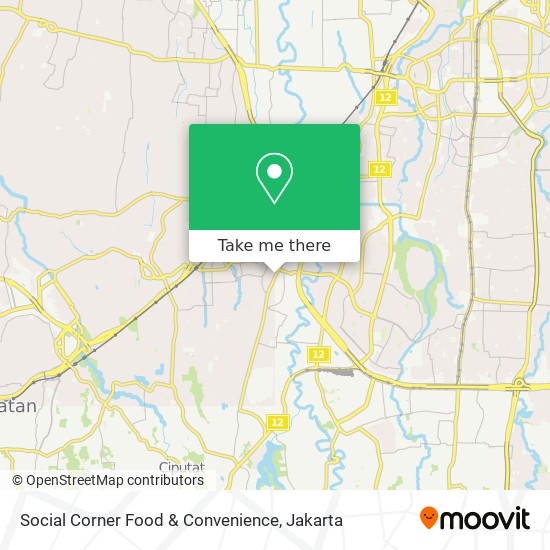 Social Corner Food & Convenience map