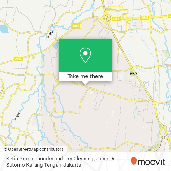 Setia Prima Laundry and Dry Cleaning, Jalan Dr. Sutomo Karang Tengah map