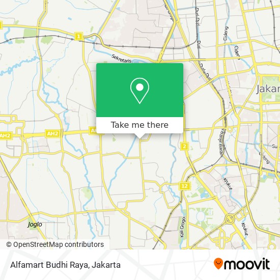 Alfamart Budhi Raya map