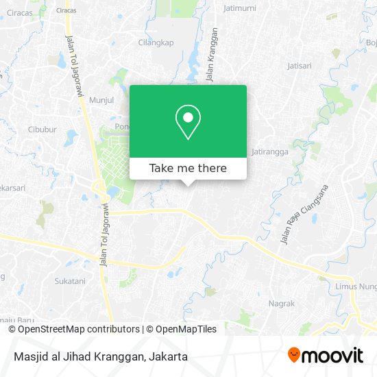 Masjid al Jihad Kranggan map