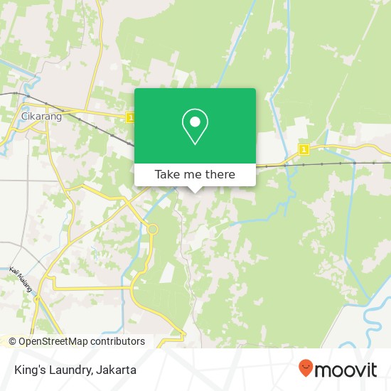 King's Laundry, Jalan Citanduy Raya Cikarang Utara map