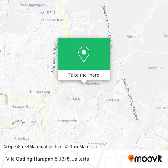 Vila Gading Harapan 5 J3/8 map