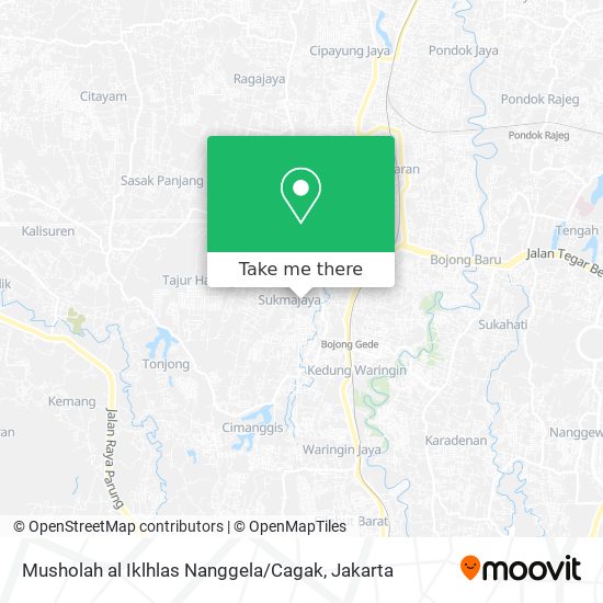 Musholah al Iklhlas Nanggela / Cagak map