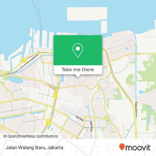 Jalan Walang Baru, Koja map