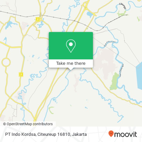PT Indo Kordsa, Citeureup 16810 map