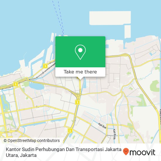 Kantor Sudin Perhubungan Dan Transportasi Jakarta Utara map