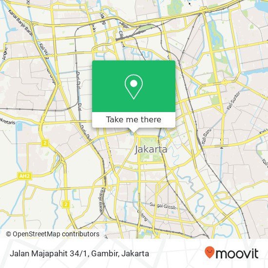 Jalan Majapahit 34/1, Gambir map