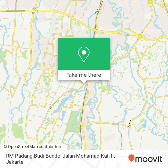 RM Padang Budi Bundo, Jalan Mohamad Kafi II map