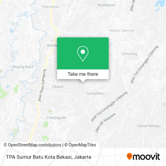TPA Sumur Batu Kota Bekasi map