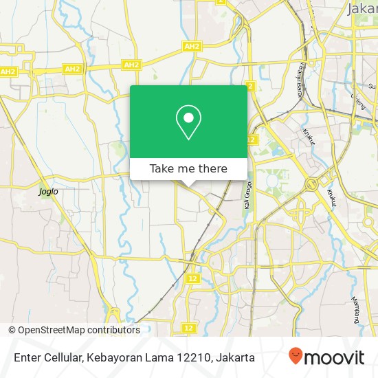 Enter Cellular, Kebayoran Lama 12210 map