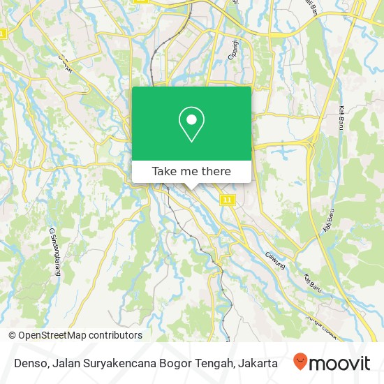 Denso, Jalan Suryakencana Bogor Tengah map