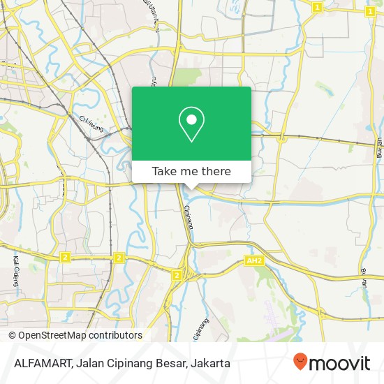 ALFAMART, Jalan Cipinang Besar map