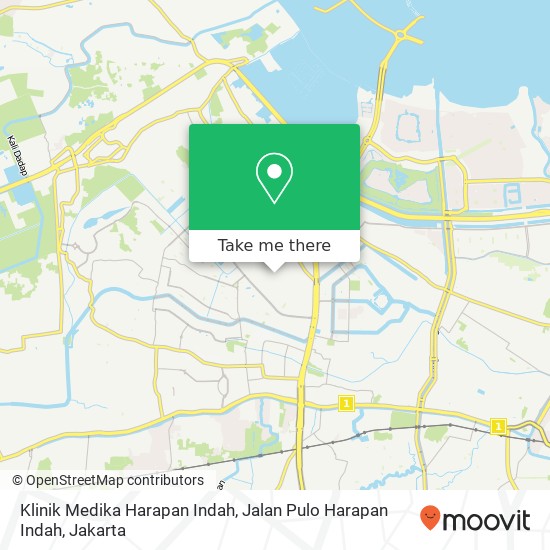 Klinik Medika Harapan Indah, Jalan Pulo Harapan Indah map