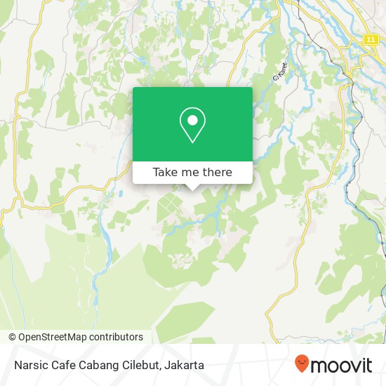 Narsic Cafe Cabang Cilebut map