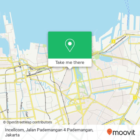 Incellcom, Jalan Pademangan 4 Pademangan map