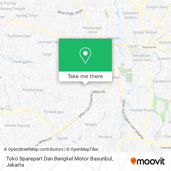 Toko Sparepart Dan Bengkel Motor Basunbul map