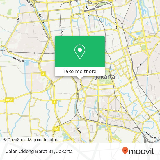 Jalan Cideng Barat 81, Gambir map