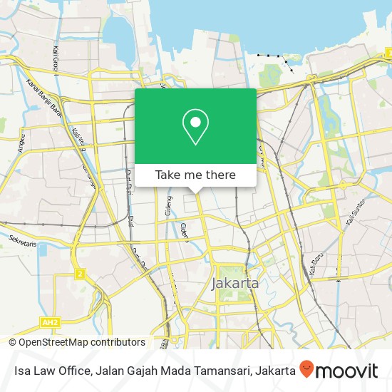 Isa Law Office, Jalan Gajah Mada Tamansari map