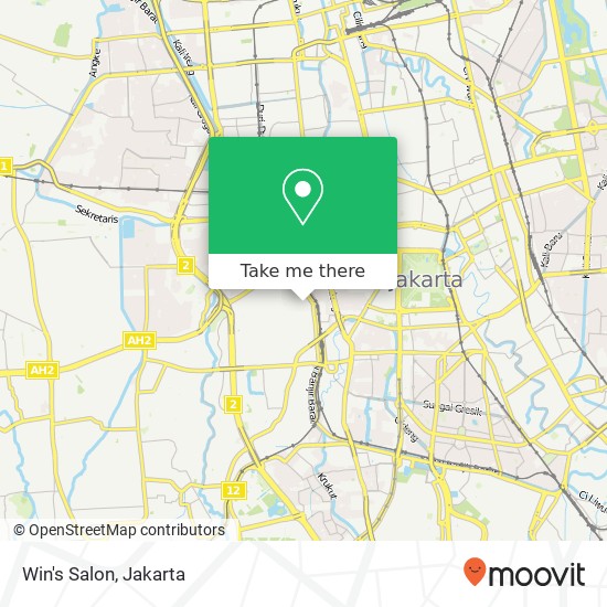 Win's Salon map