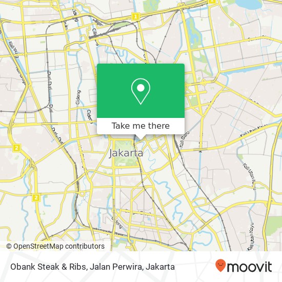 Obank Steak & Ribs, Jalan Perwira map