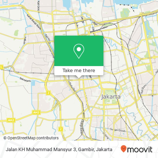 Jalan KH Muhammad Mansyur 3, Gambir map