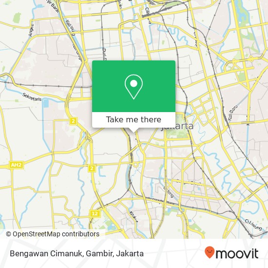 Bengawan Cimanuk, Gambir map