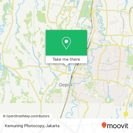 Kemuning Photocopy, Jalan Nusantara Pancoran Mas map