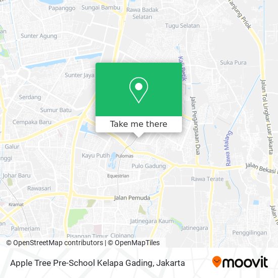 Apple Tree Pre-School Kelapa Gading map