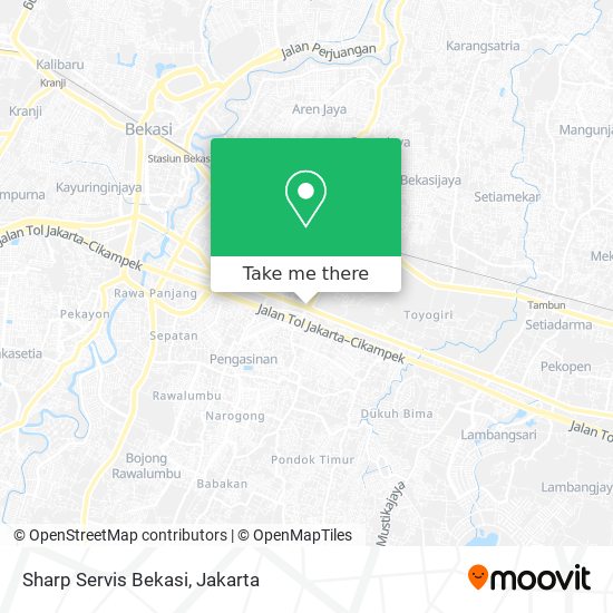 Sharp Servis Bekasi map