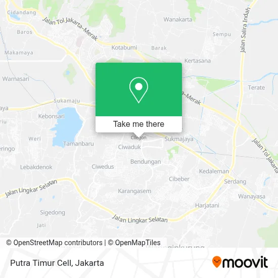 Putra Timur Cell map