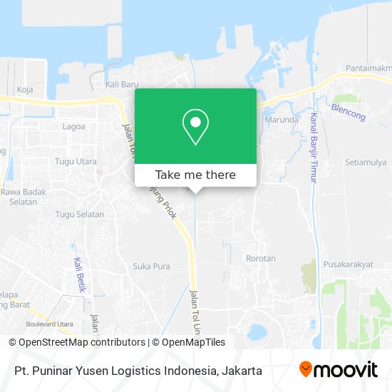 Pt. Puninar Yusen Logistics Indonesia map