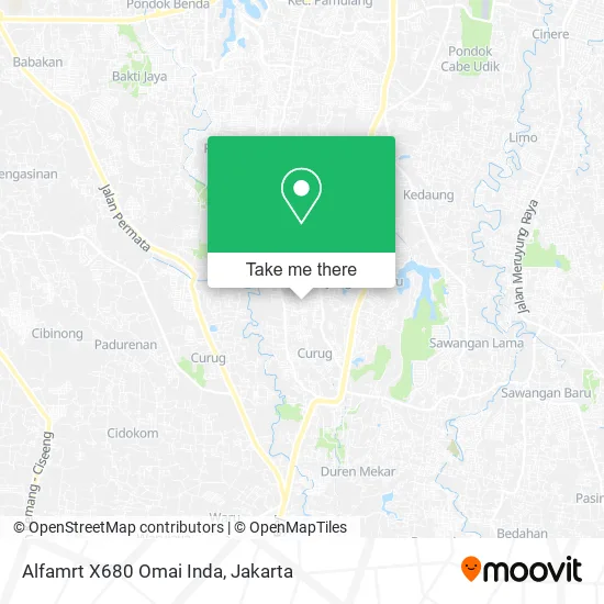 Alfamrt X680 Omai Inda map