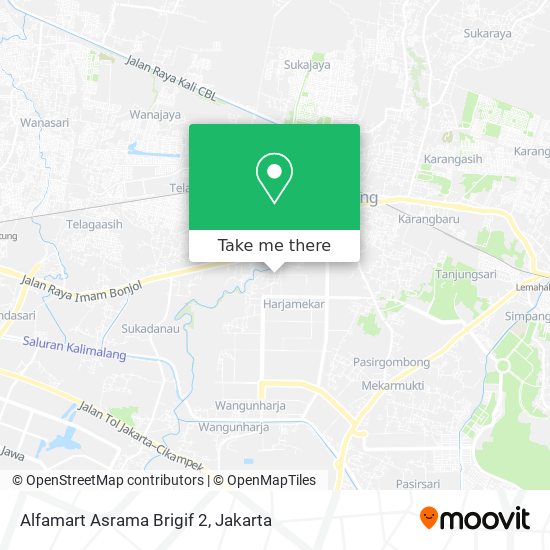 Alfamart Asrama Brigif 2 map