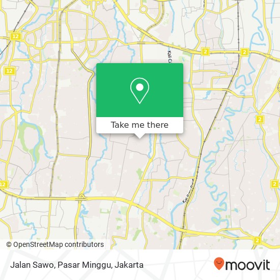 Jalan Sawo, Pasar Minggu map