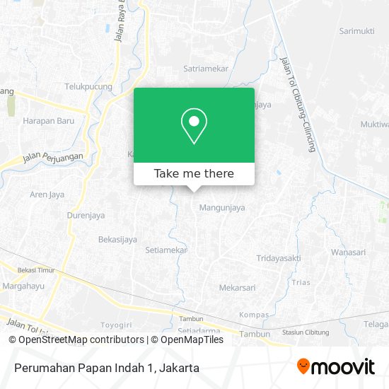 Perumahan Papan Indah 1 map