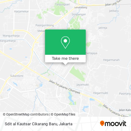 Sdit al Kautsar Cikarang Baru map