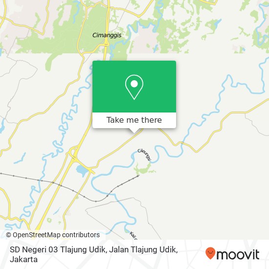 SD Negeri 03 Tlajung Udik, Jalan Tlajung Udik map