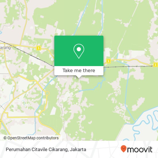 Perumahan Citavile Cikarang, Jalan Desa Jati Baru Cikarang Timur map