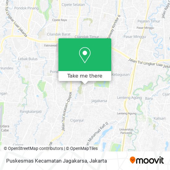 Puskesmas Kecamatan Jagakarsa map