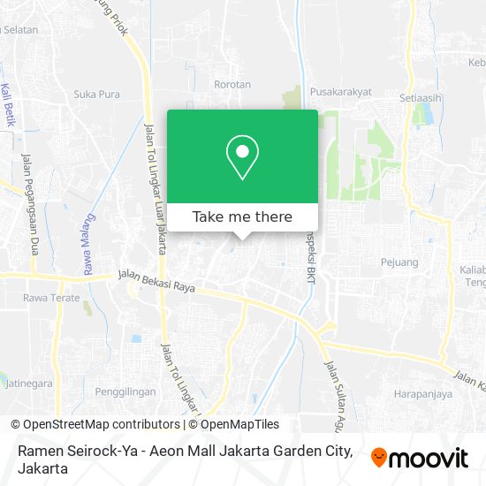 Ramen Seirock-Ya - Aeon Mall Jakarta Garden City map