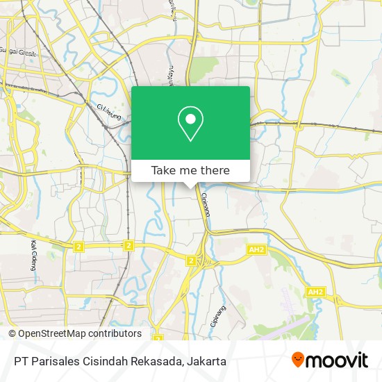 PT Parisales Cisindah Rekasada map