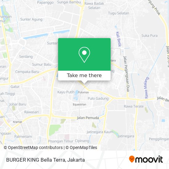 BURGER KING Bella Terra map