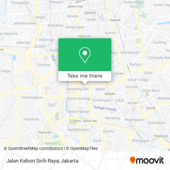 Jalan Kebon Sirih Raya map