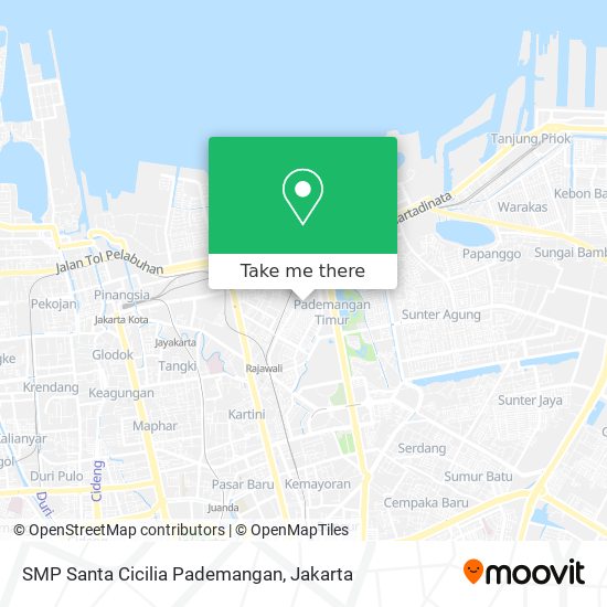 SMP Santa Cicilia Pademangan map