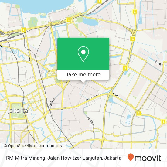 RM Mitra Minang, Jalan Howitzer Lanjutan map