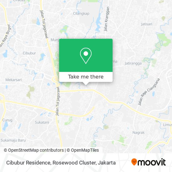 Cibubur Residence, Rosewood Cluster map