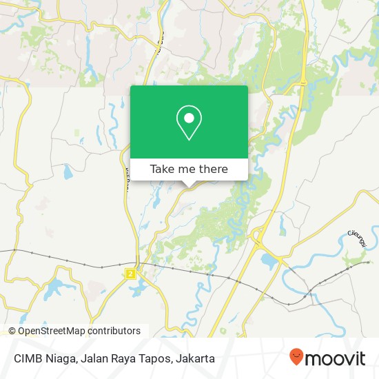 CIMB Niaga, Jalan Raya Tapos map